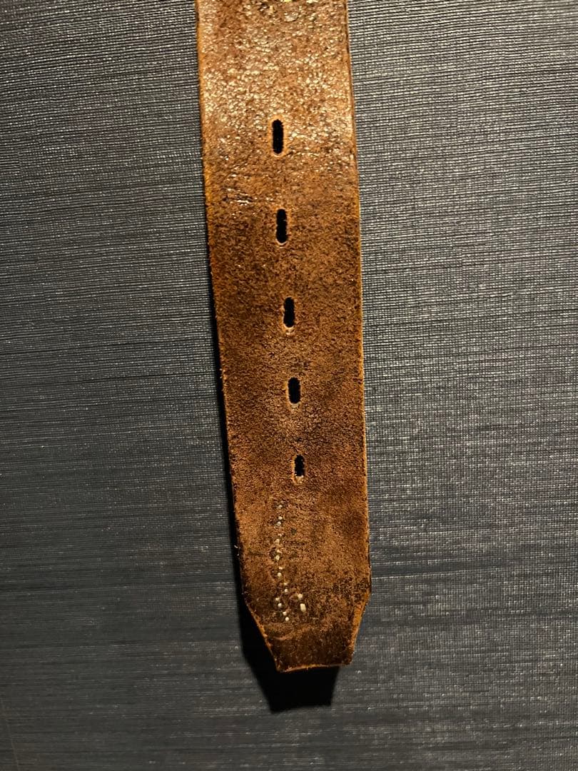 【激レア】 HTCスタッズベルト 34インチ フェザー エンボス ブラック