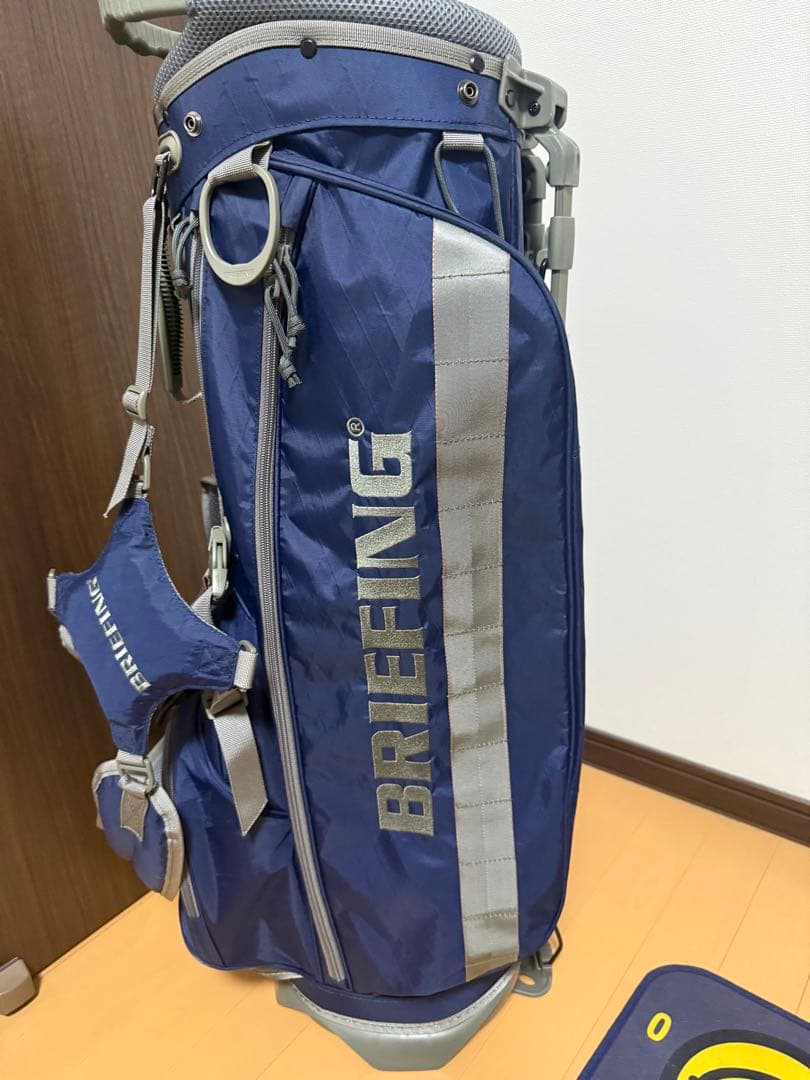 BRIEFING キャディバッグ ネイビー　ヘッドカバーセット　カートバック