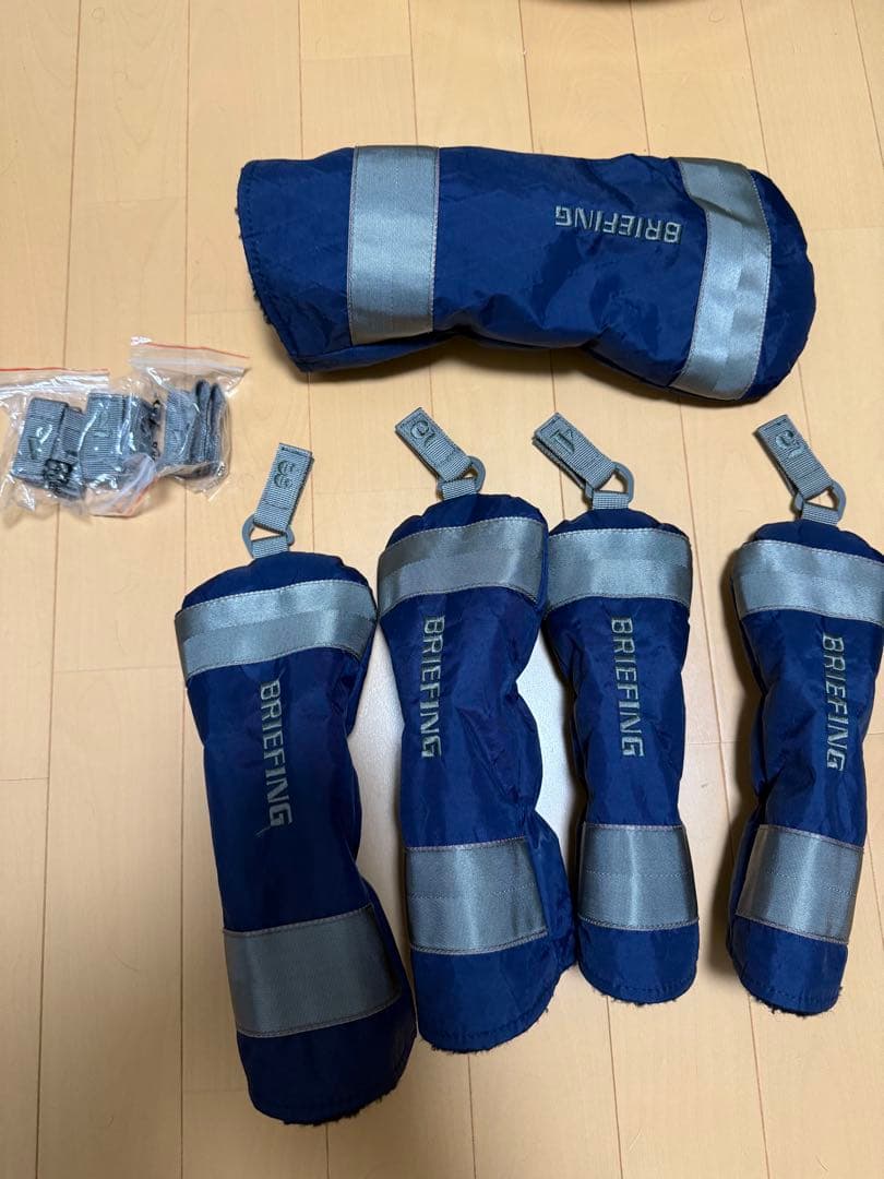 BRIEFING キャディバッグ ネイビー　ヘッドカバーセット　カートバック