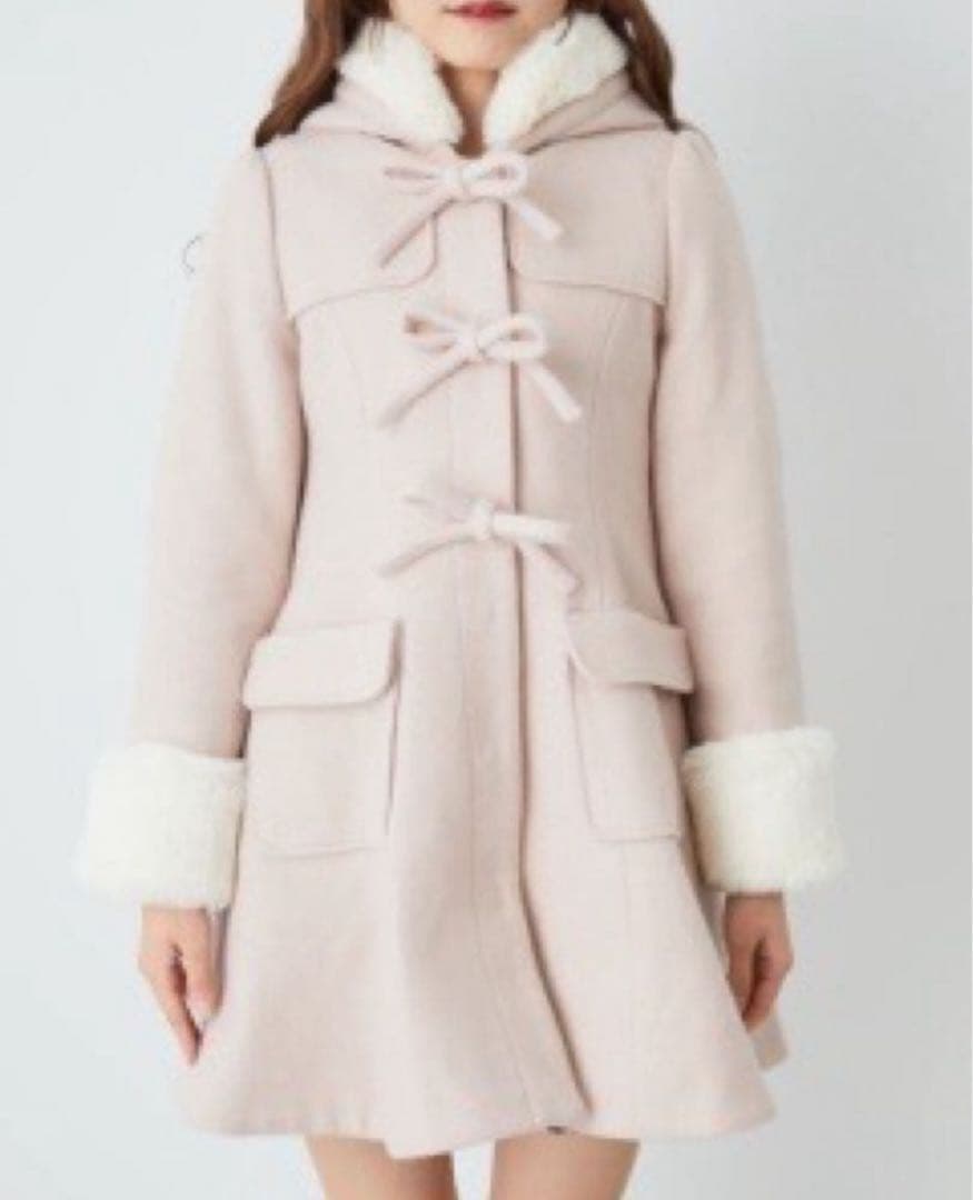 ank rouge フロントリボンドーリーダッフルコート