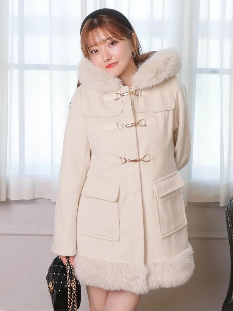 新品 LIP SERVICE リップサービス ファードッキングダッフルコート