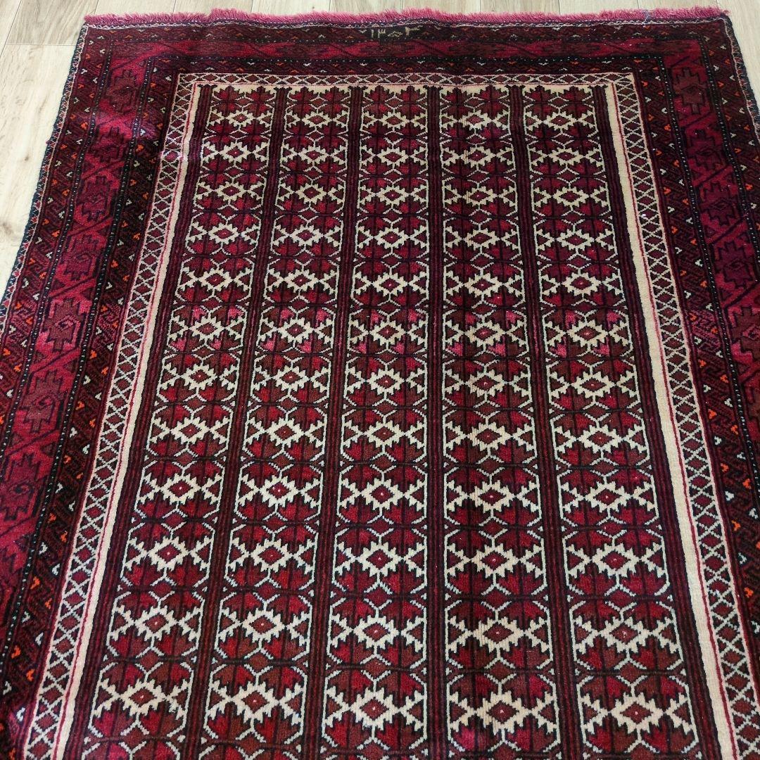 ペルシャ絨毯 バルーチ 手織り 185x110ｃｍ ウール balouch