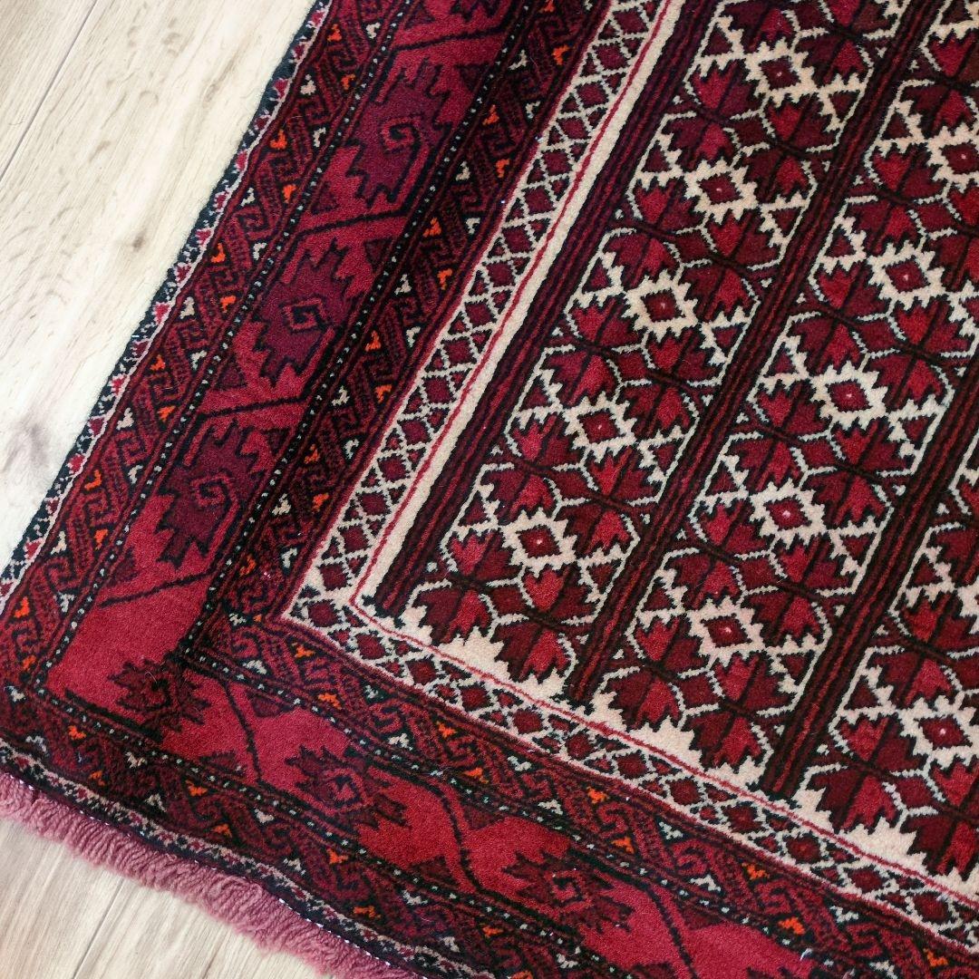 ペルシャ絨毯 バルーチ 手織り 185x110ｃｍ ウール balouch