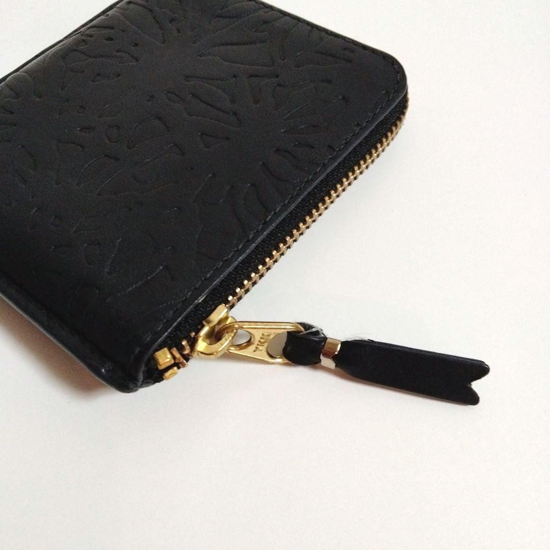 夢太郎様コムデギャルソン L字ジップウォレット /Embossed Forest