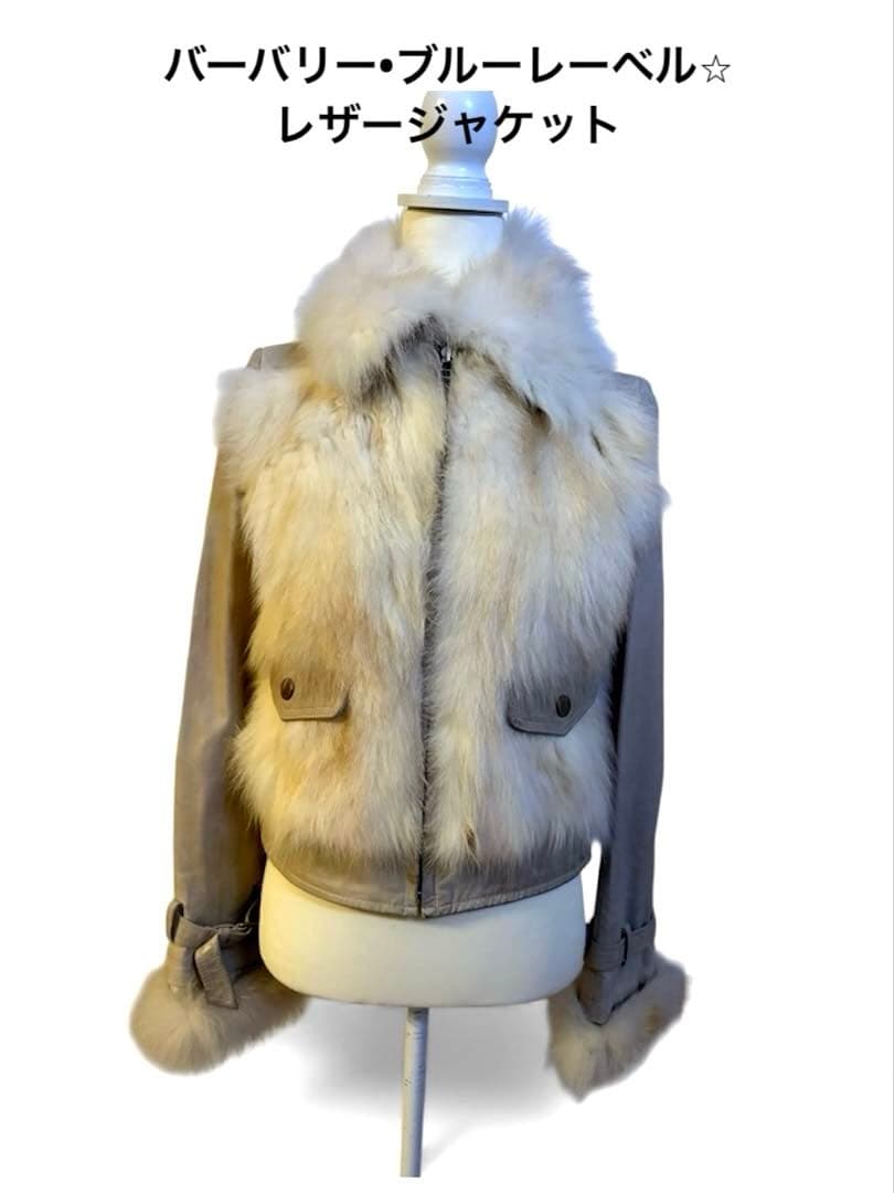 バーバリー⭐︎ブルーレーベル⭐︎レザージャケット38