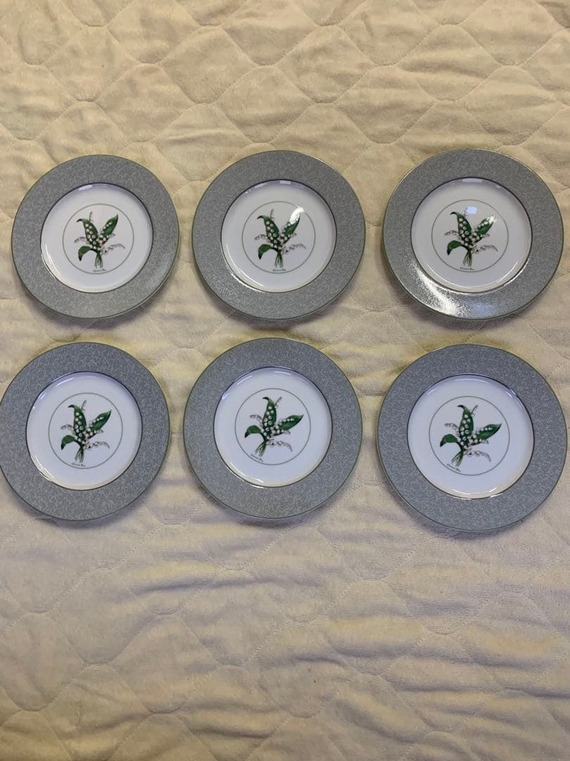 Christian Dior ミリラフォーレ すずらん プレート6枚セット