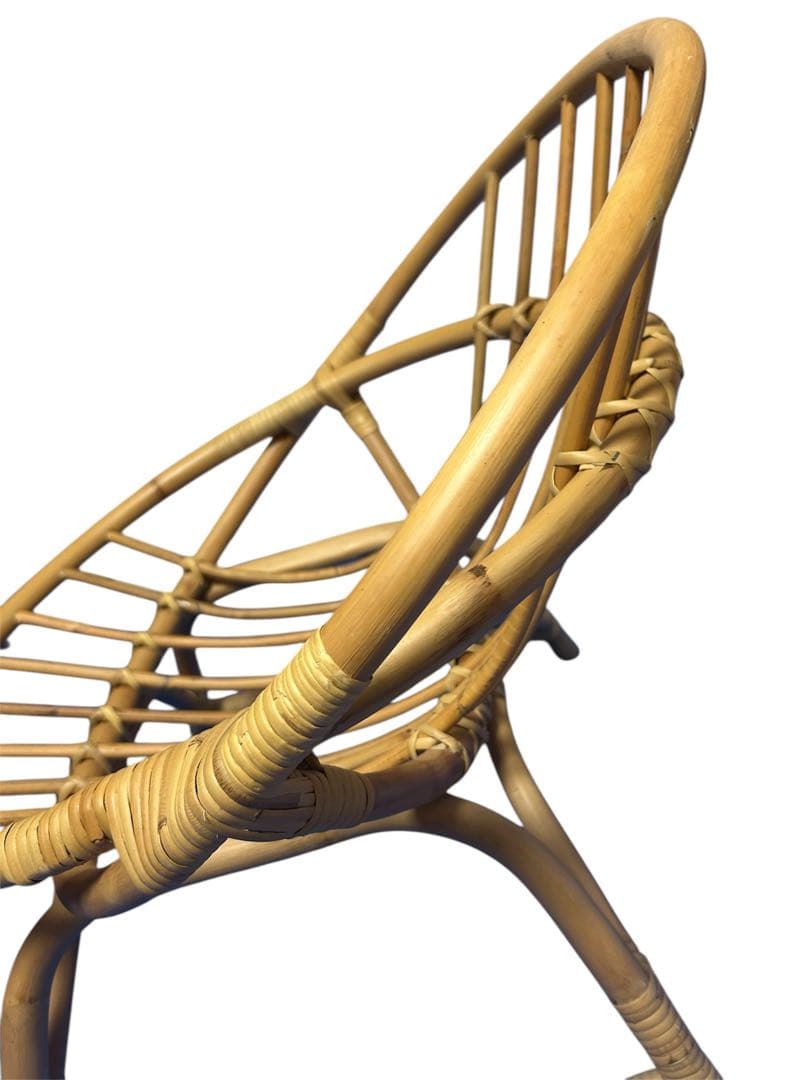 ラタンラウンドチェア チェア 椅子 いす パーソナルチェア ラウンジチェア