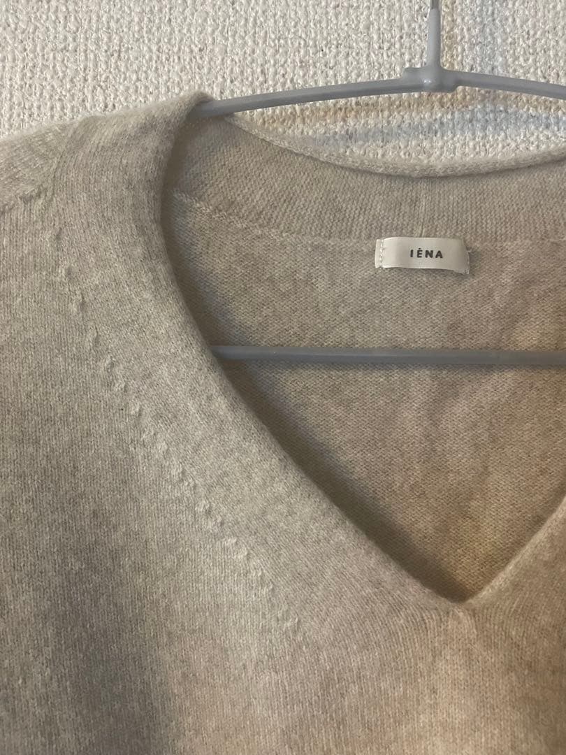 イエナ　Fineニュージーウール ニュアンス V セーター　ニット　Vネック