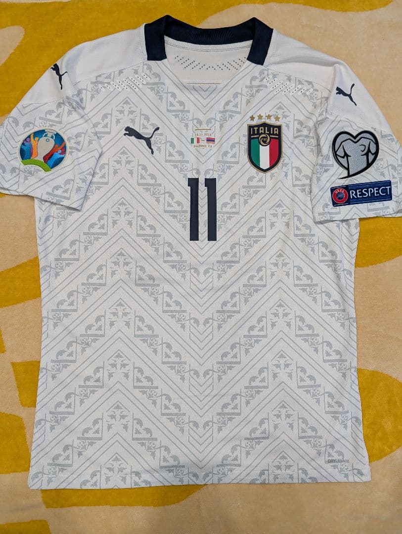 EURO2020予選 選手支給用シャツ ザニオーロ ルネサンスモデル