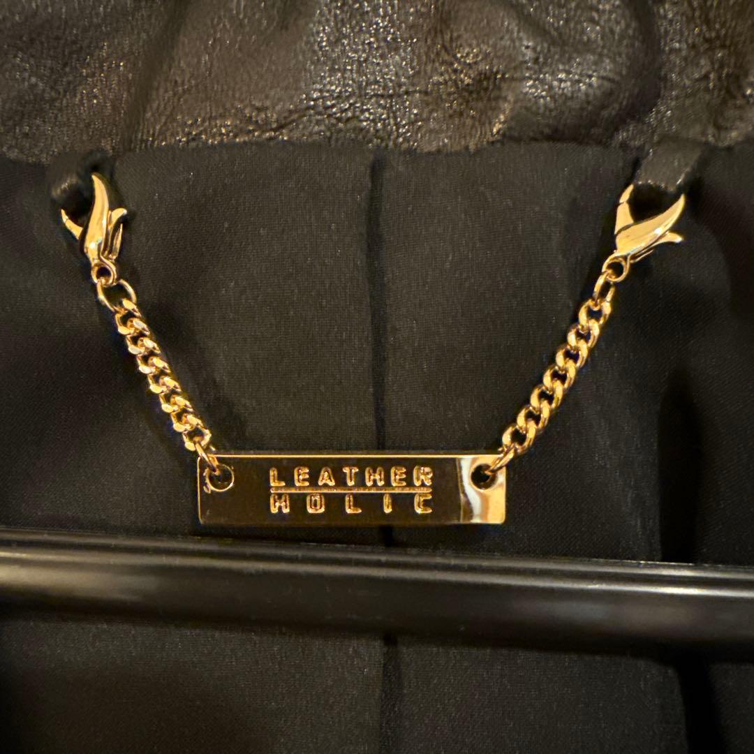 【美品】イタリアンラムレザー 本革ジャケット レディース S【SM/コスプレ】