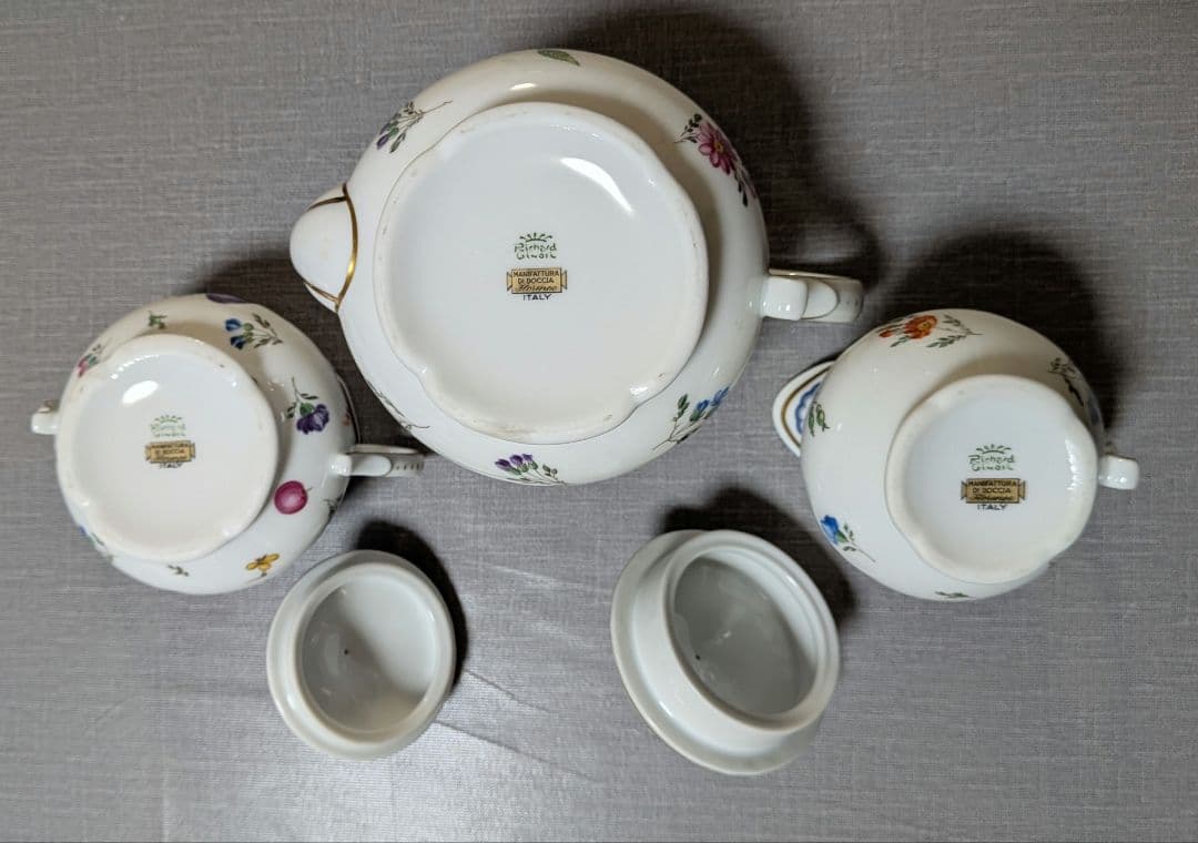 リチャードジノリ　イタリアンフルーツ　ティーセット