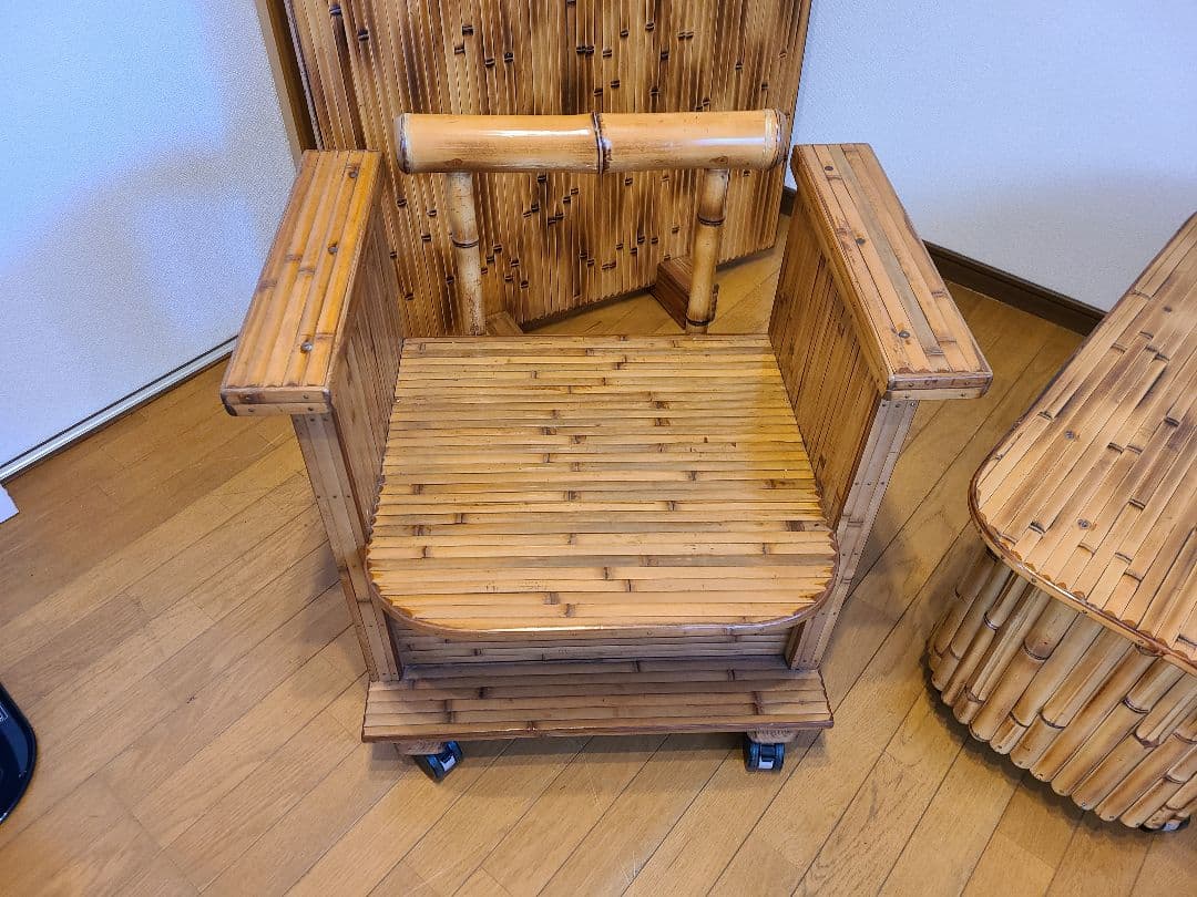 宮崎伝統工芸品梅里竹芸健康椅子①