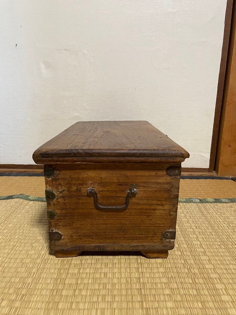 インド　ビンテージ　チークボックス　old maison