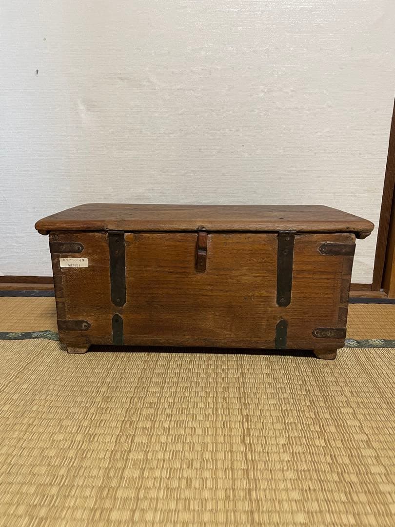 インド　ビンテージ　チークボックス　old maison