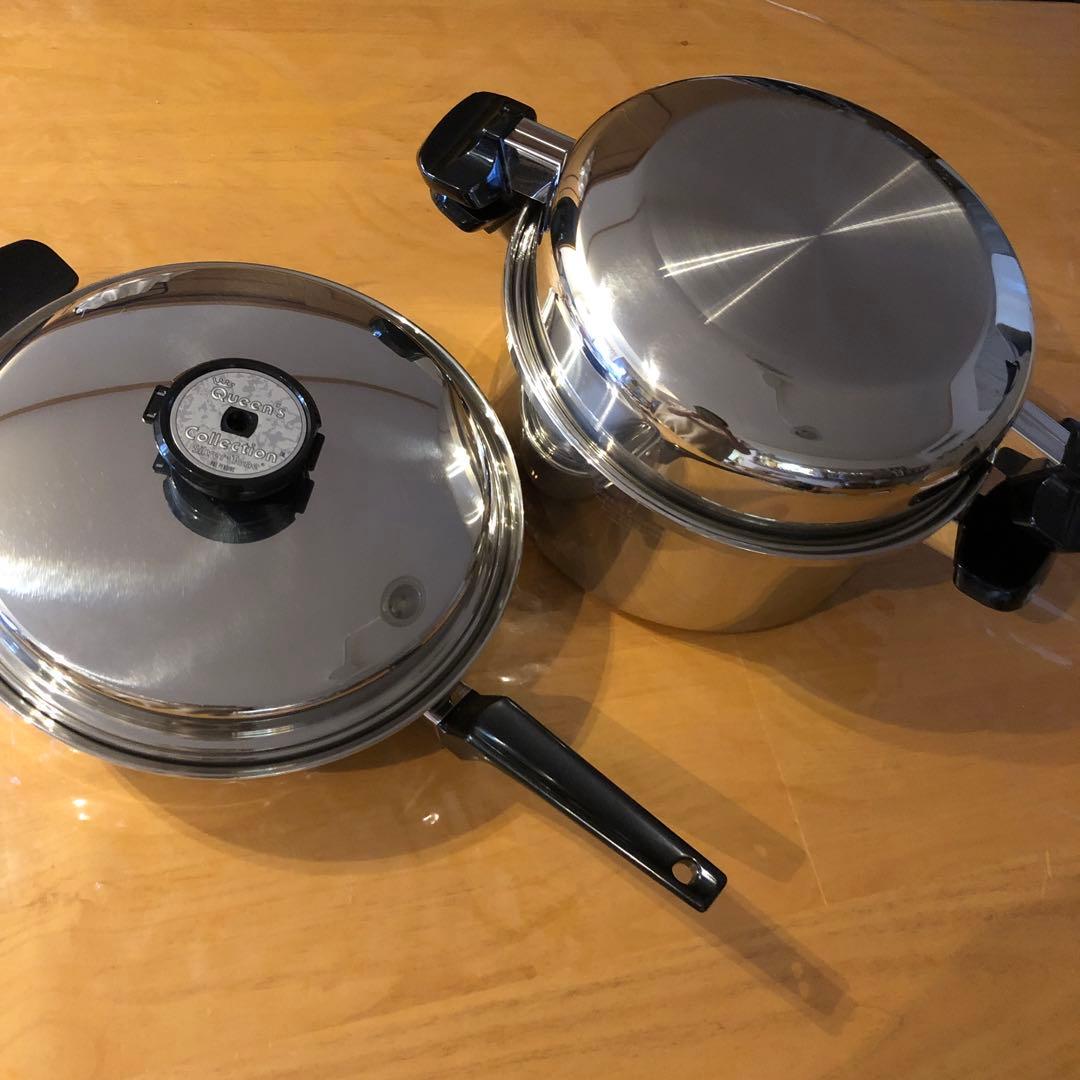 クイーンズコレクション　大フライパン　 6コート 未使用　IH対応