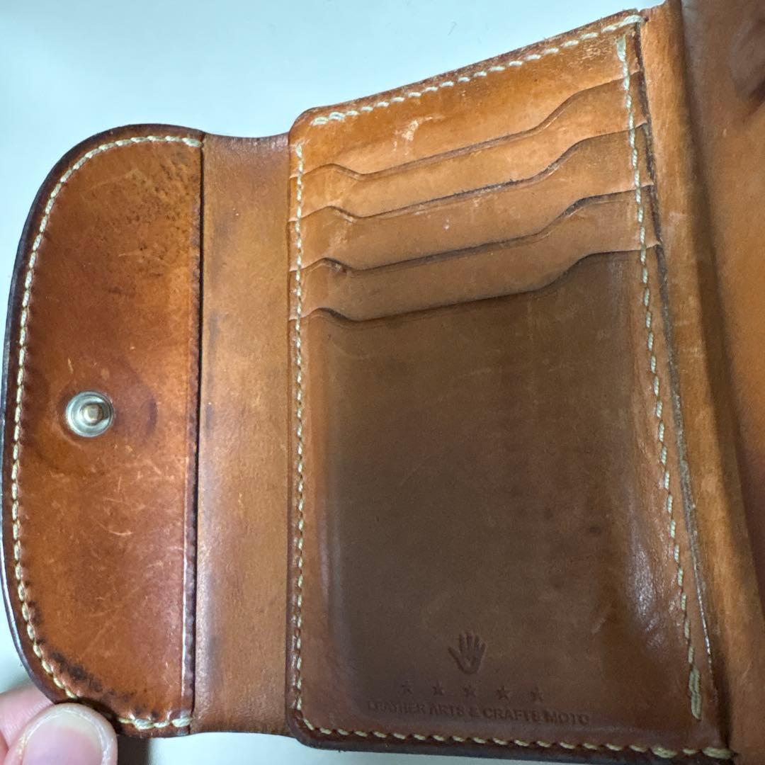 moto コードバン 三つ折り財布　 限定品