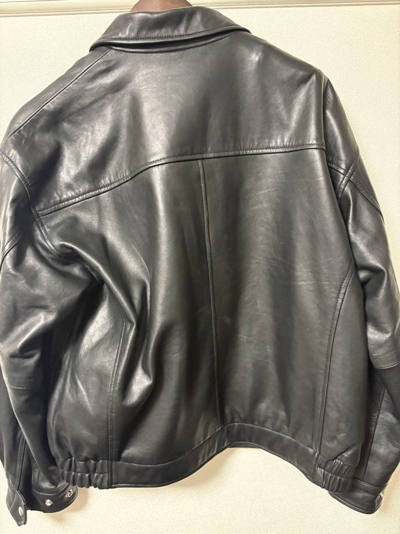ジャケット・アウター SKOOKUM.JE LAMB LEATHER ZIP JACKET