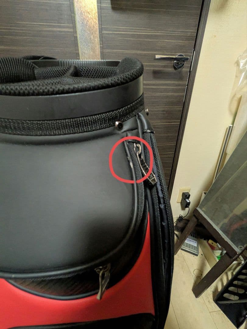 new balance ゴルフバッグ 黒/赤