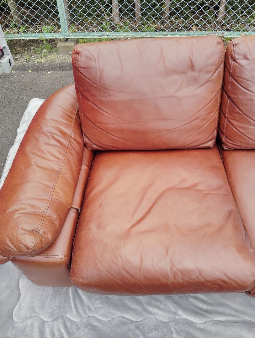 【専用 ひゃ様】⭐️2人掛けレザーソファー【定価22万円】