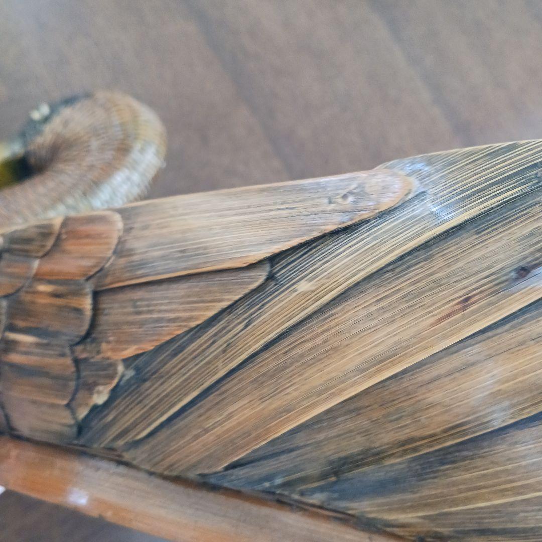 鳥型バスケット　小物入れ　 2個 竹細工