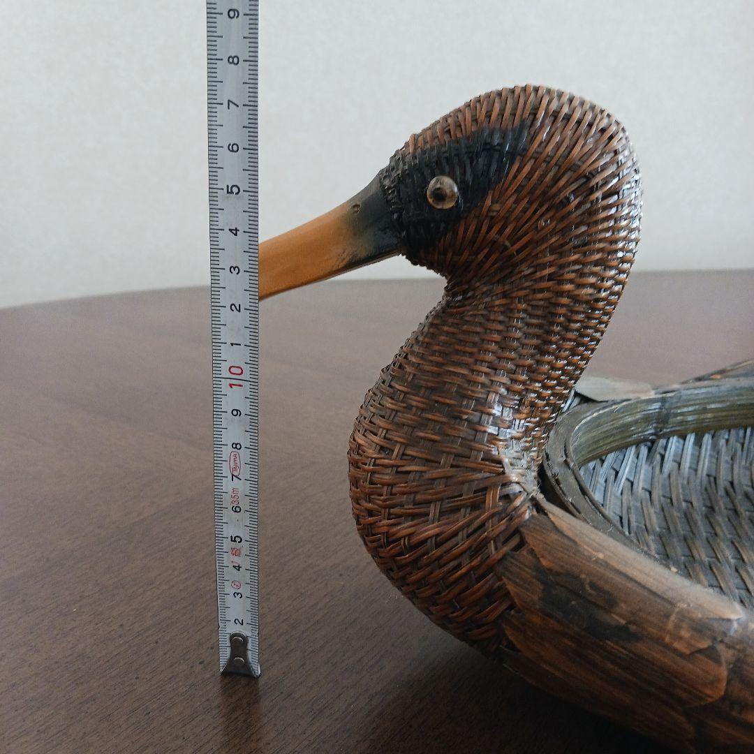 鳥型バスケット　小物入れ　 2個 竹細工