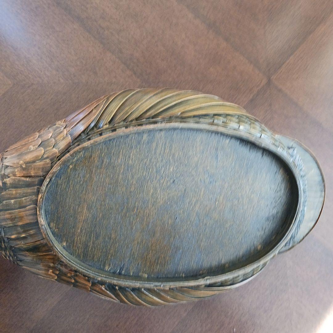 鳥型バスケット　小物入れ　 2個 竹細工