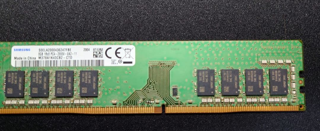 メモリ DDR4 8GB×2枚 2666MHz SAMSUNG　デスクトップ用