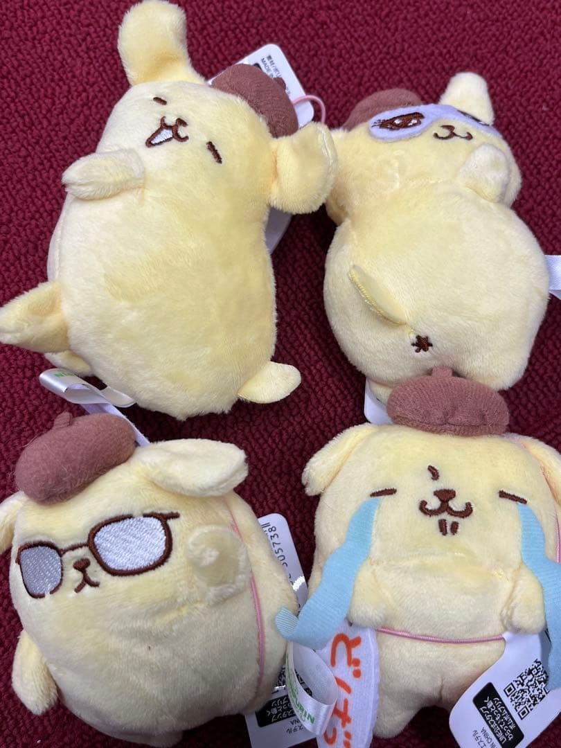 ポムポムプリン わらって♪もっと動くプリンマスコット　4種セット
