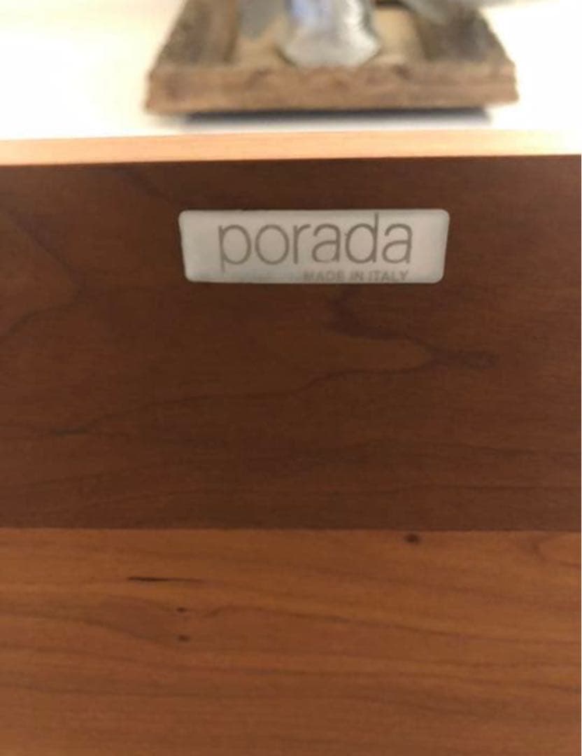 porada ポラダ イタリア製 無垢材 コンソールデスク 美品