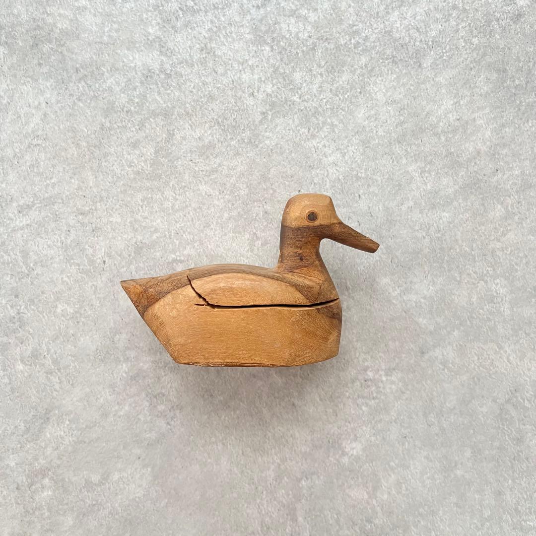 木製のアヒル 隠し箱 ジュエリーボックス