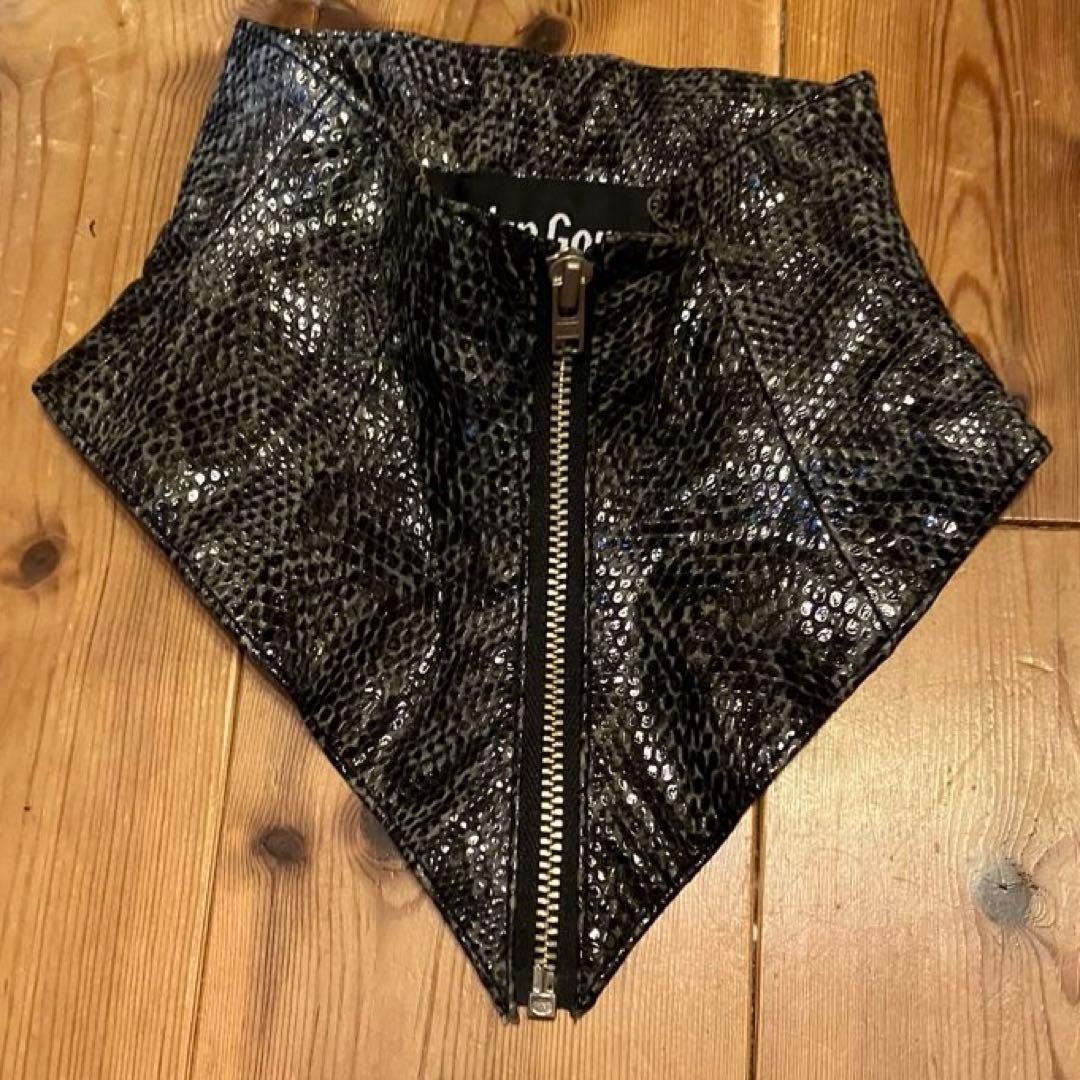 Lieve Van Gorp デッドストック90s蛇革ネックウォーマー希少美品