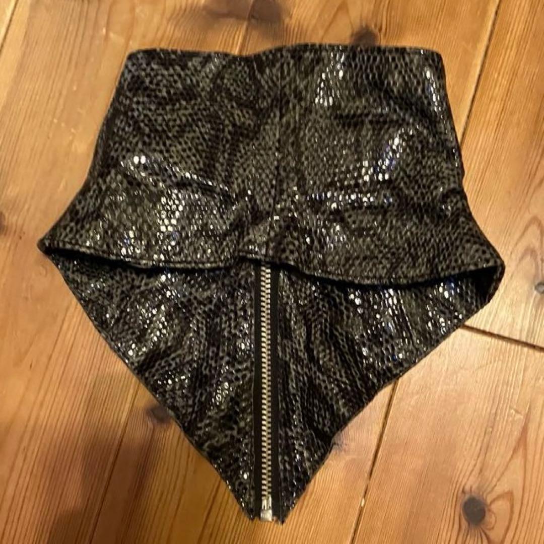 Lieve Van Gorp デッドストック90s蛇革ネックウォーマー希少美品