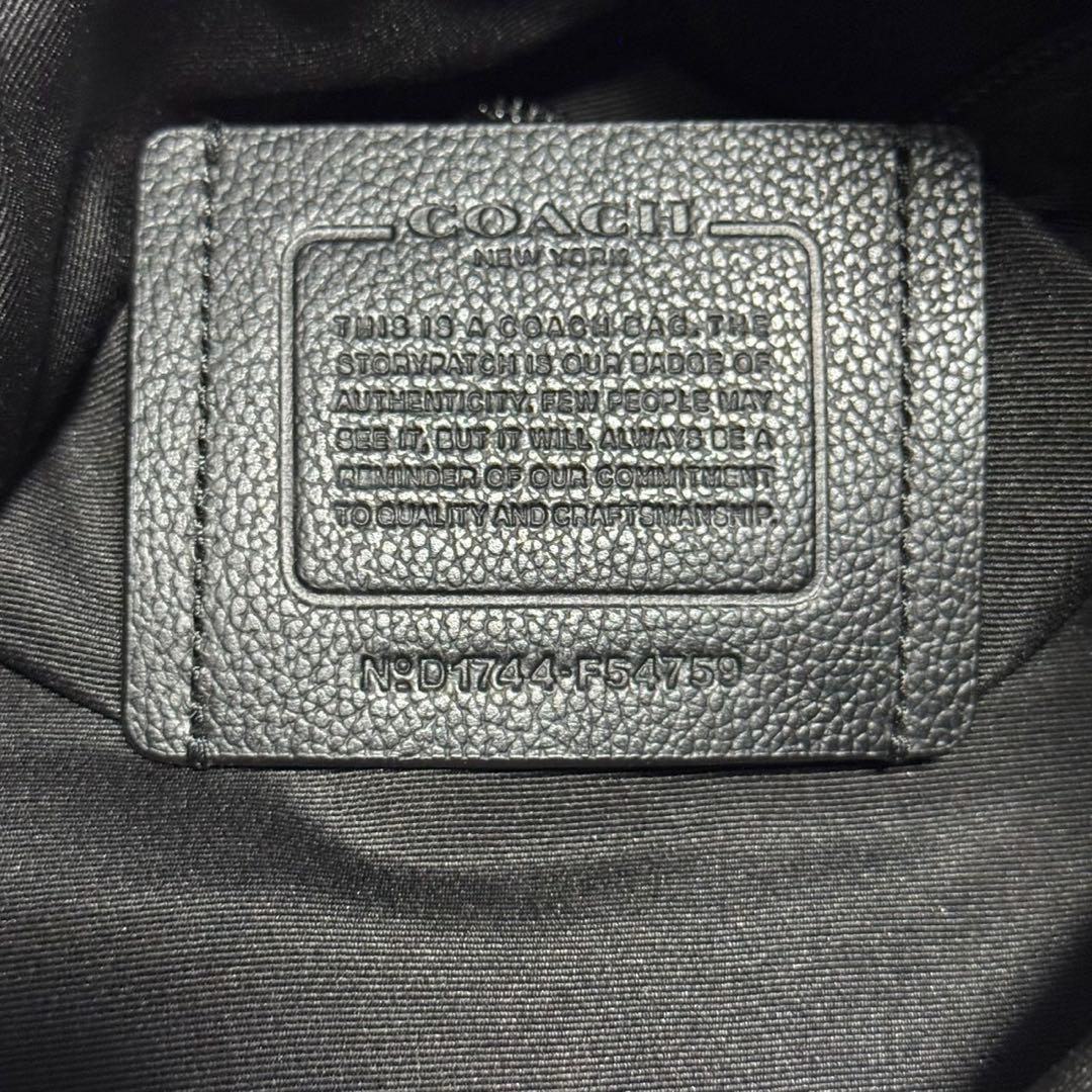 極美品✨️コーチ 2way ショルダーバッグ チャールズ 通勤 ビジネス 黒