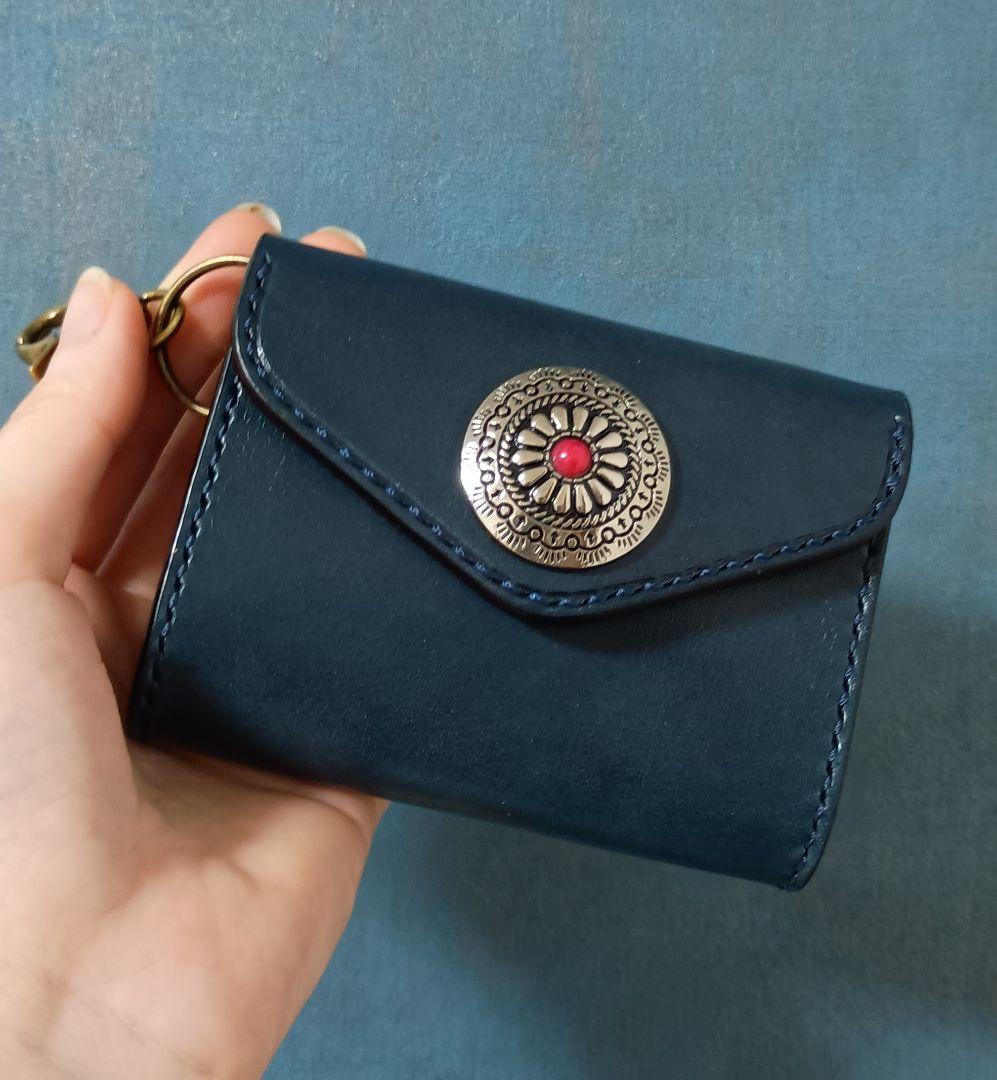 ヌメ革スマホポーチ ベルト通し 栃木レザーキーケース ハンドメイド手縫い