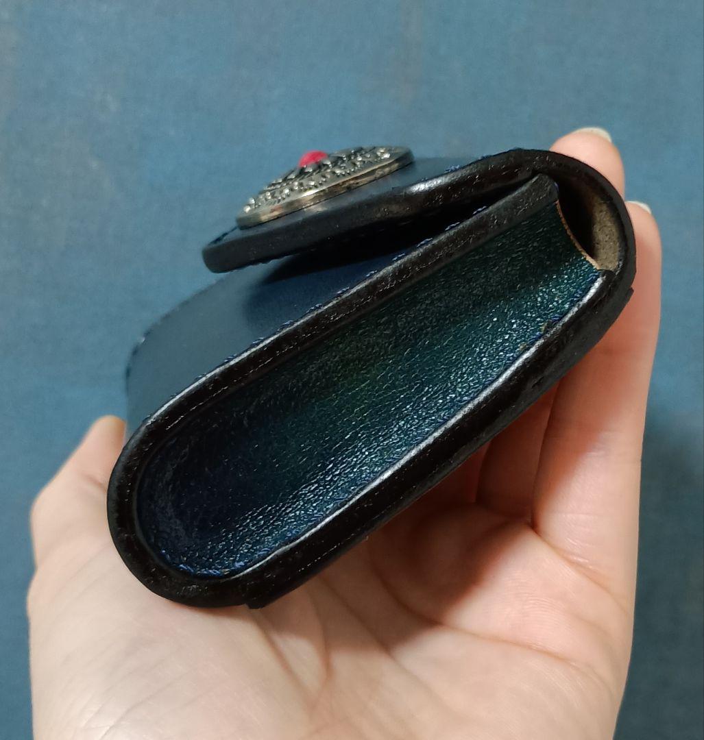 ヌメ革スマホポーチ ベルト通し 栃木レザーキーケース ハンドメイド手縫い