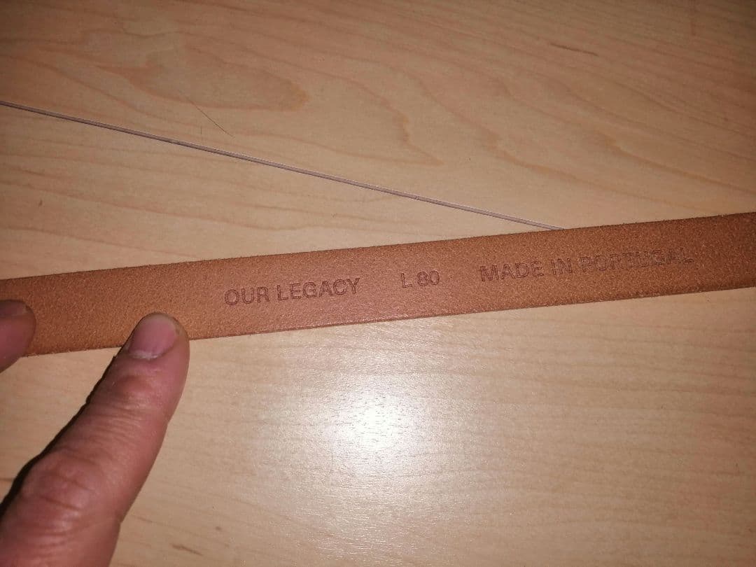 our legacy 2cm belt ホワイト　80