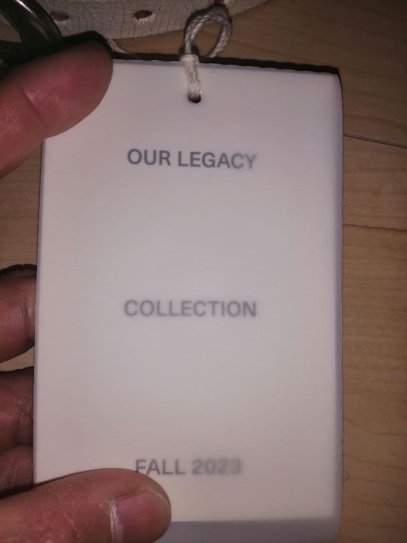 our legacy 2cm belt ホワイト　80