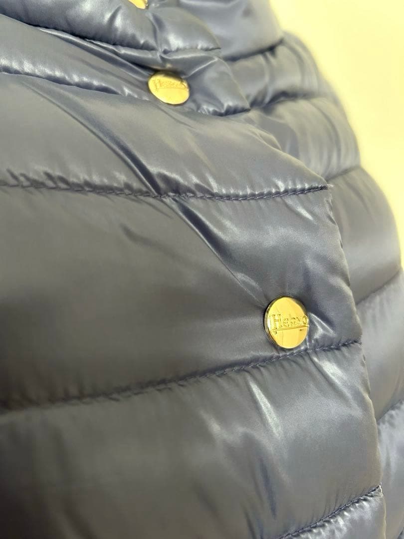 HERNO 5分丈　ショートダウンジャケット　リバーシブル
