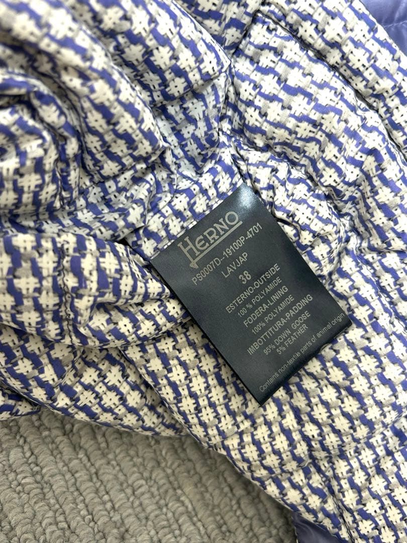HERNO 5分丈　ショートダウンジャケット　リバーシブル