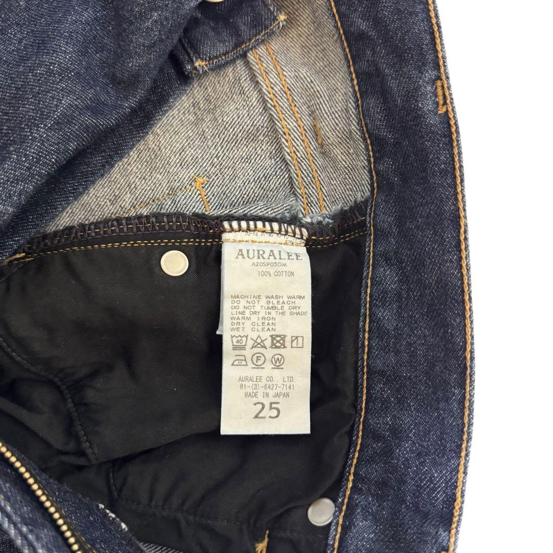 ✨美品✨　オーラリー　 HARD TWIST DENIM 5PPANTS 25