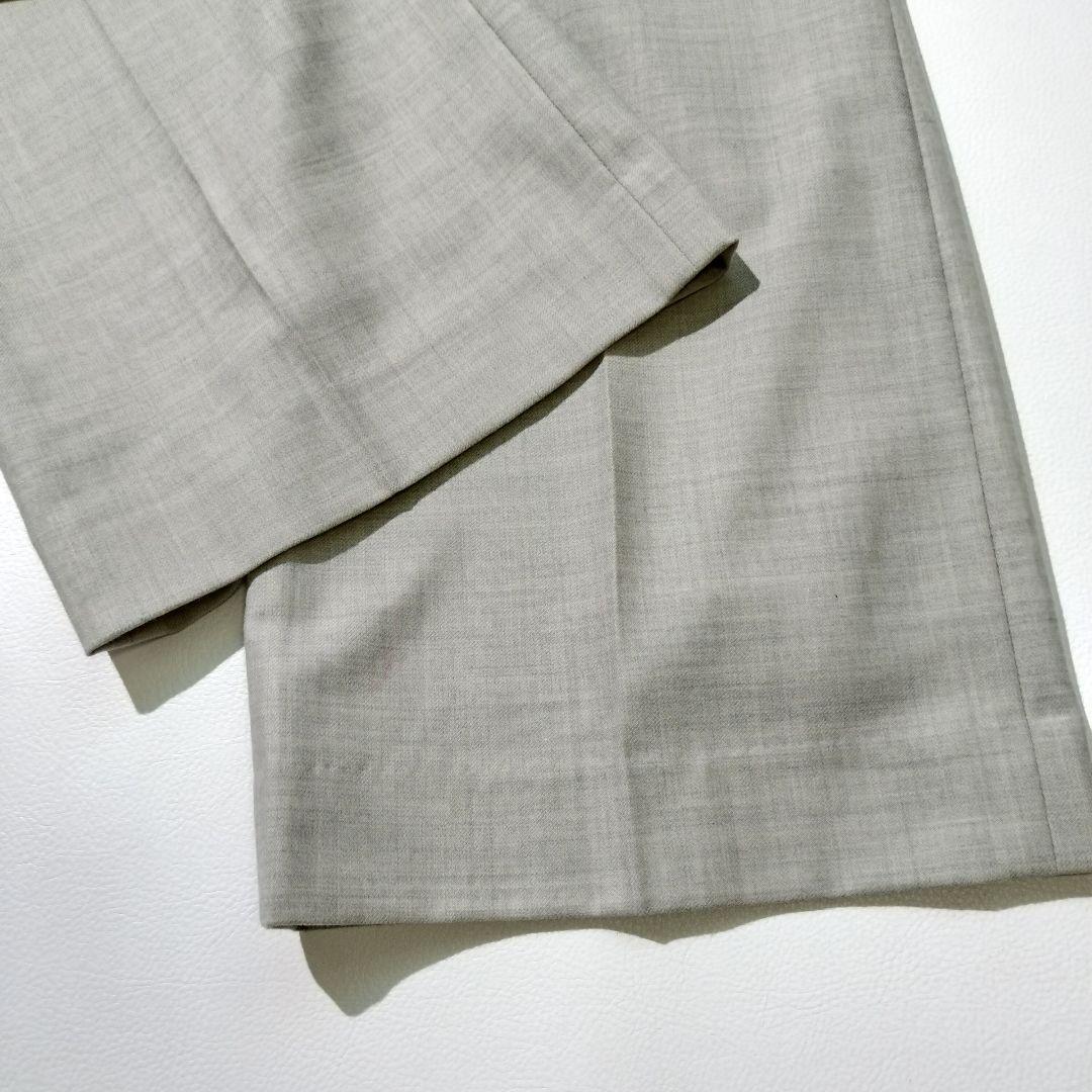 美品 グリーンレーベルリラクシング ノーカラー ジャケット ワイドパンツ 38