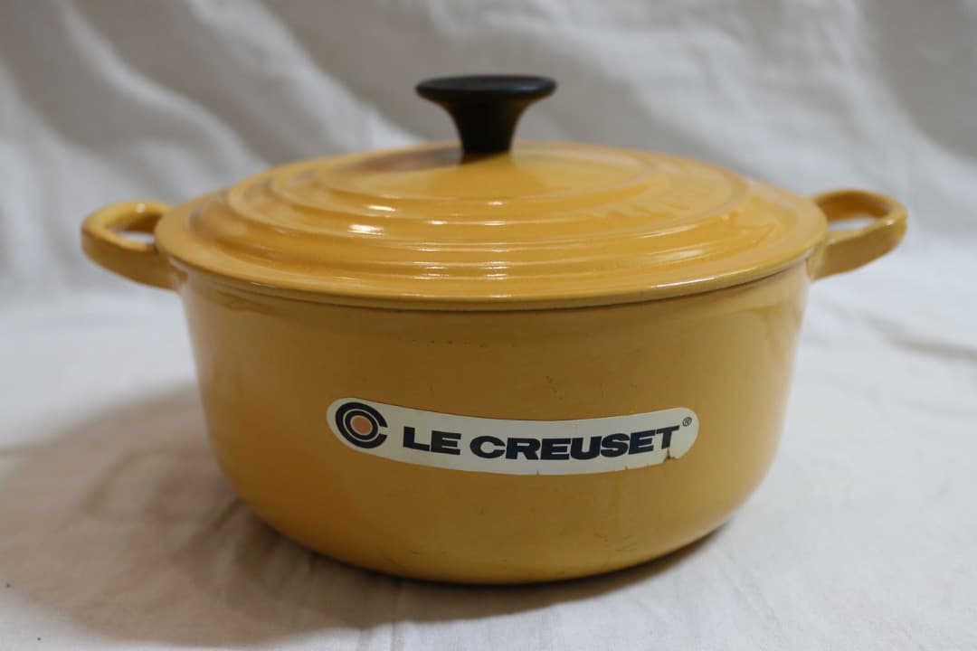 ル・クルーゼ ココットロンド 両手鍋 20cm イエロー