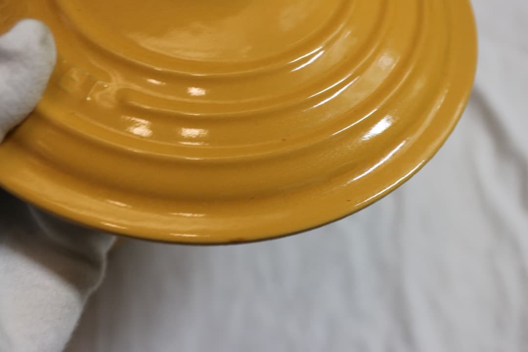 ル・クルーゼ ココットロンド 両手鍋 20cm イエロー