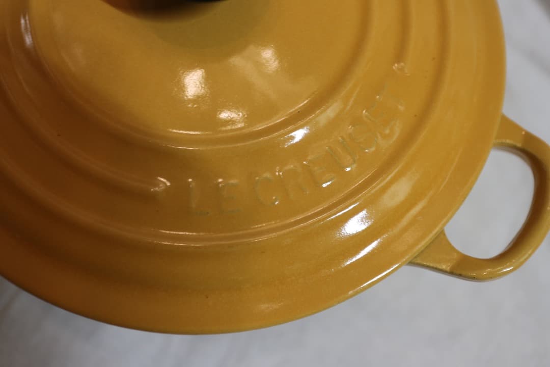 ル・クルーゼ ココットロンド 両手鍋 20cm イエロー