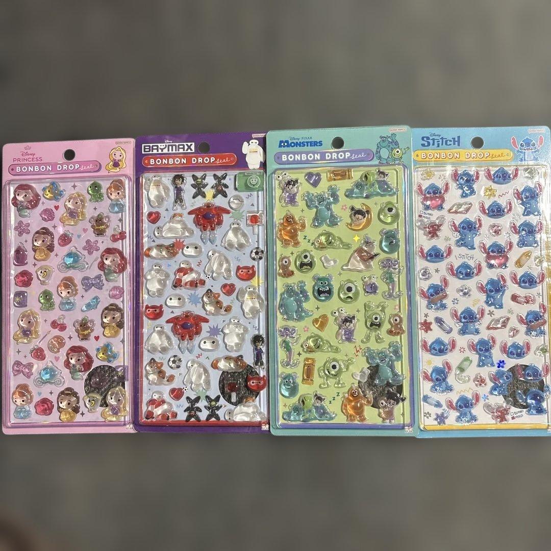 【国内正規品】ボンボンドロップシール ディズニー プリンセス モンスターズインク