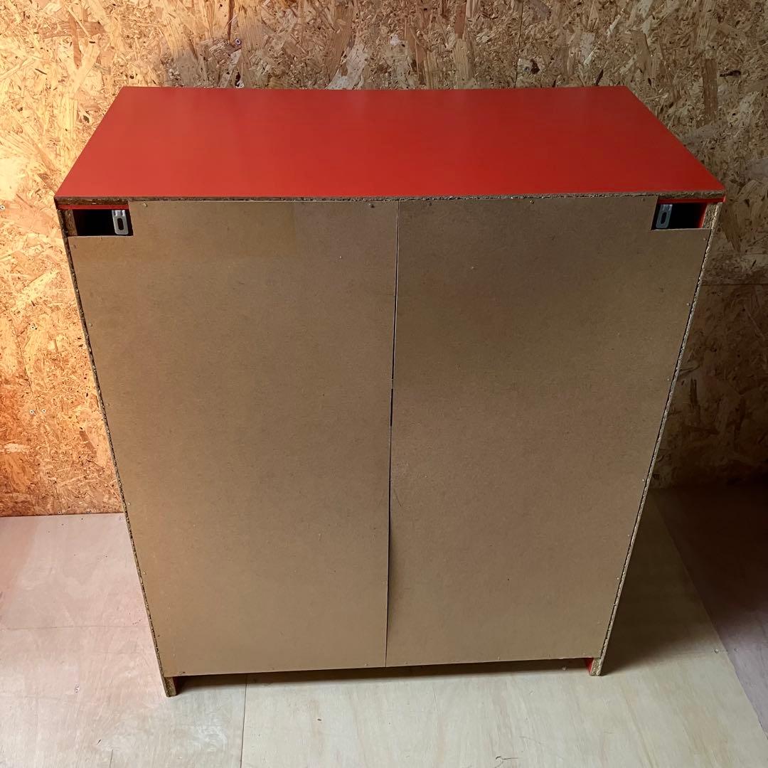 A2E62■IKEA BRIMNES イケア ブリムネス 3段チェスト レッド