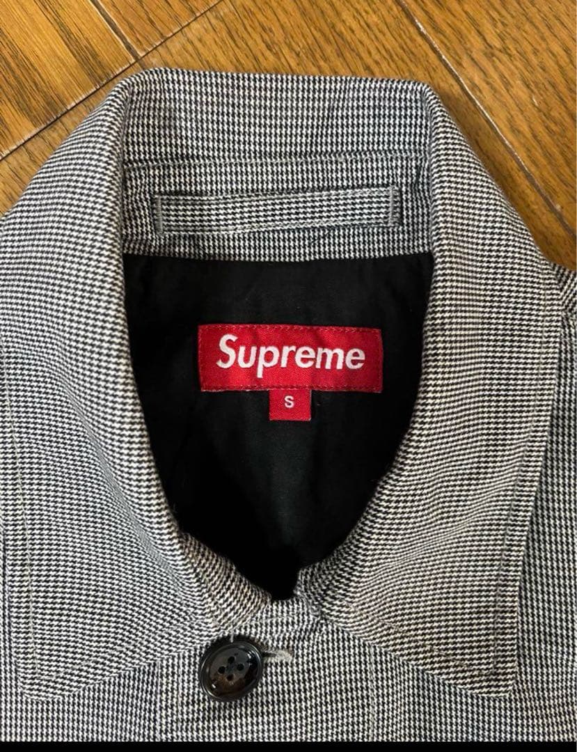 Supreme Houndtodth trench トレンチコート