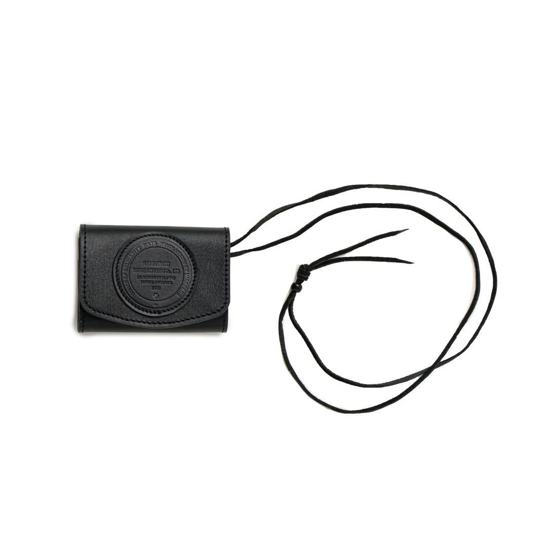 RATS ブラックレザーミニウォレット 男女兼用