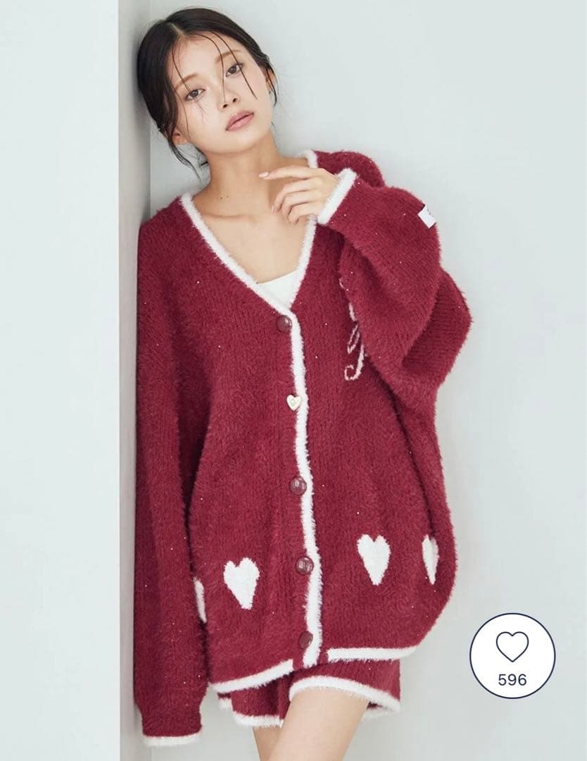 gelato pique（ジェラート ピケ） ラメフェザーカーディガン　セット