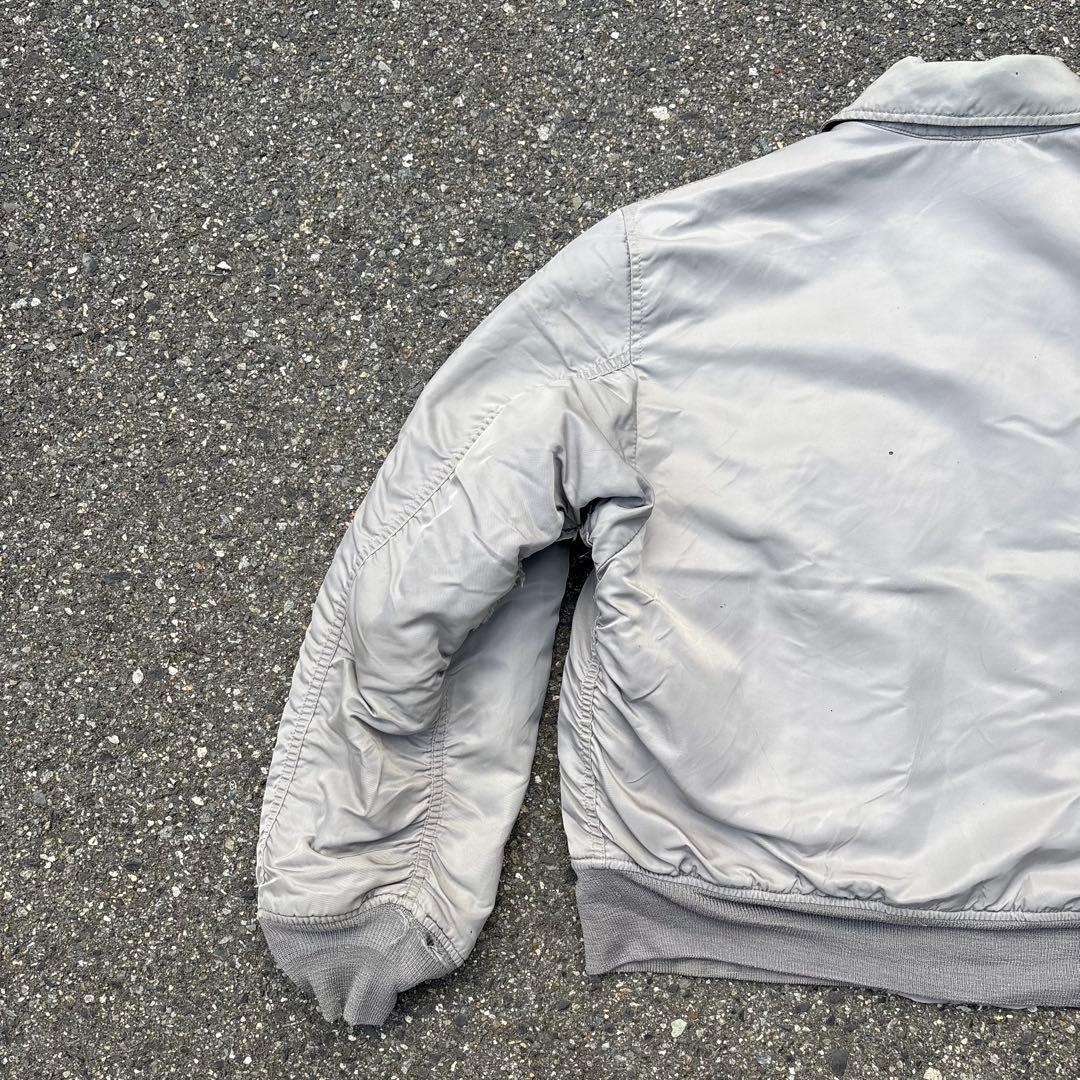 ち*ゆ様 90s ALPHA MA-1 CWU-45Pフライトジャケット シルバ